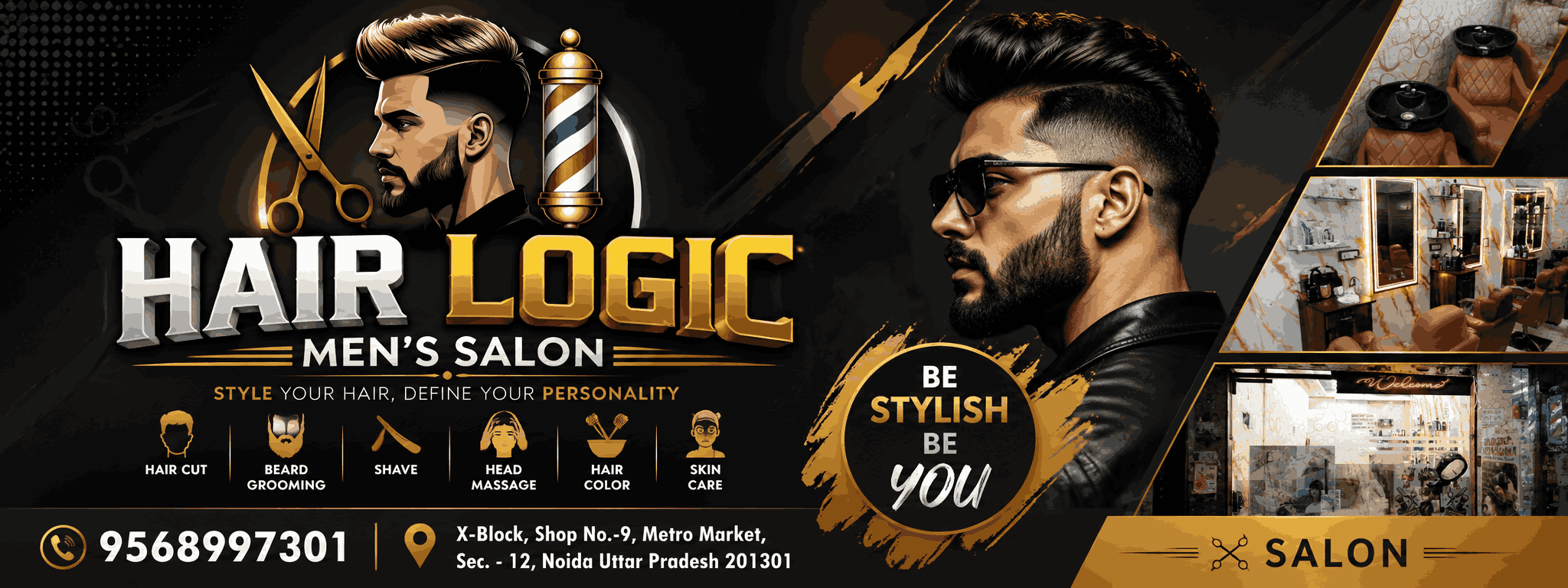 HAIR LOGIC MEN'S SALON cover image