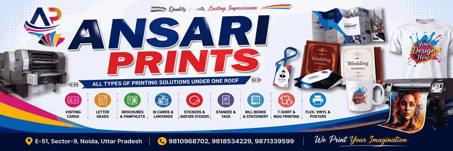 Ansari Prints – All Types of Printing Services cover image