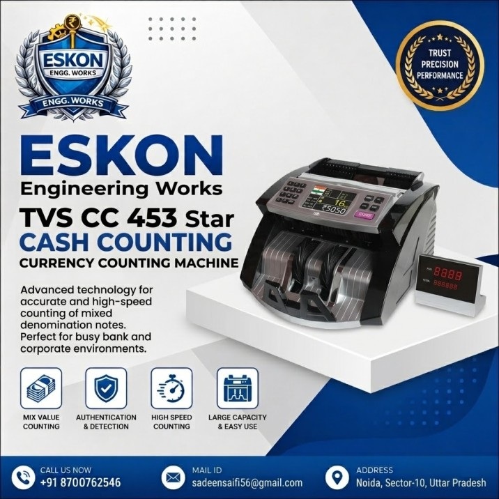 TVS CC 453 Star Plus Currency Counting Machines
