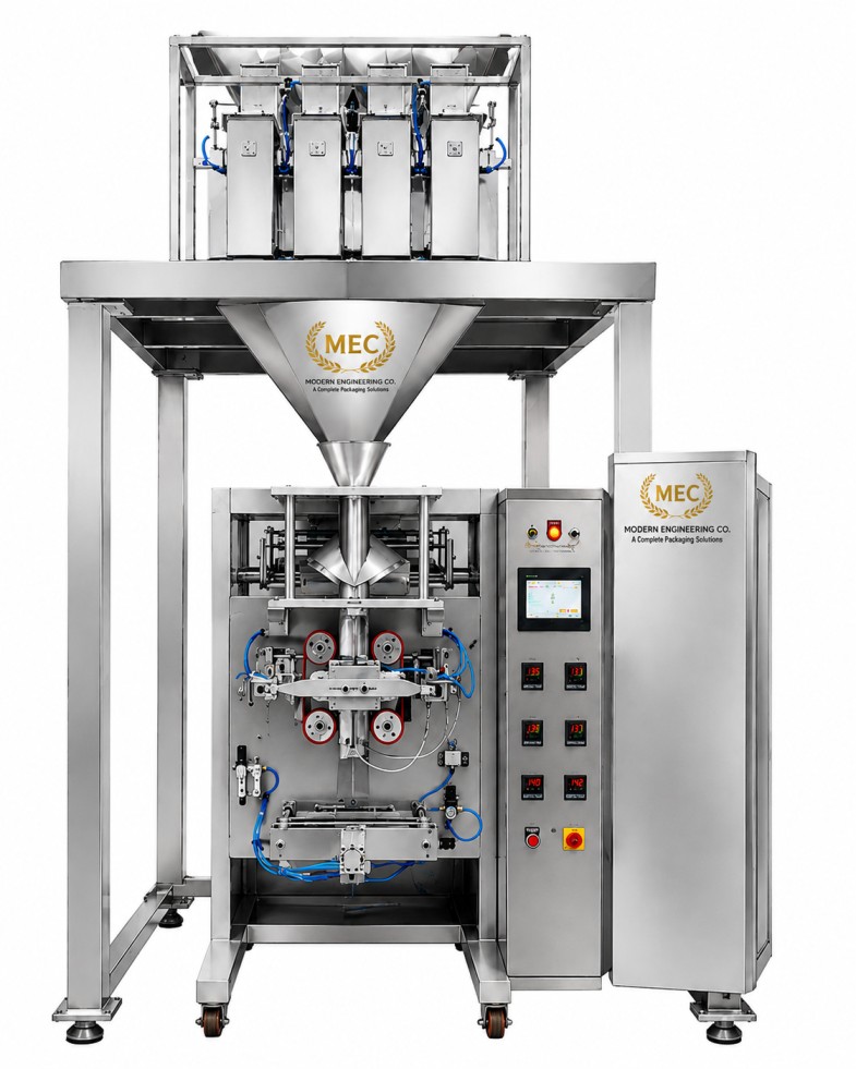 4 Head Automatic Collar Type Pouch Packing Machine