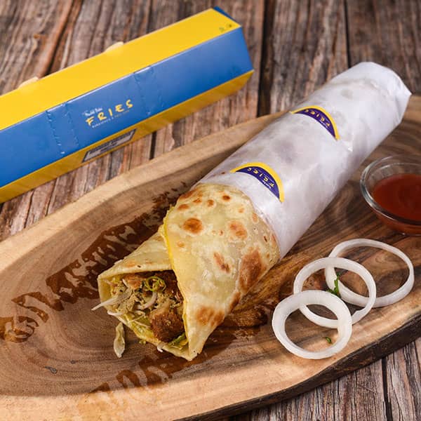 Double Chicken Sami Kabab Roll