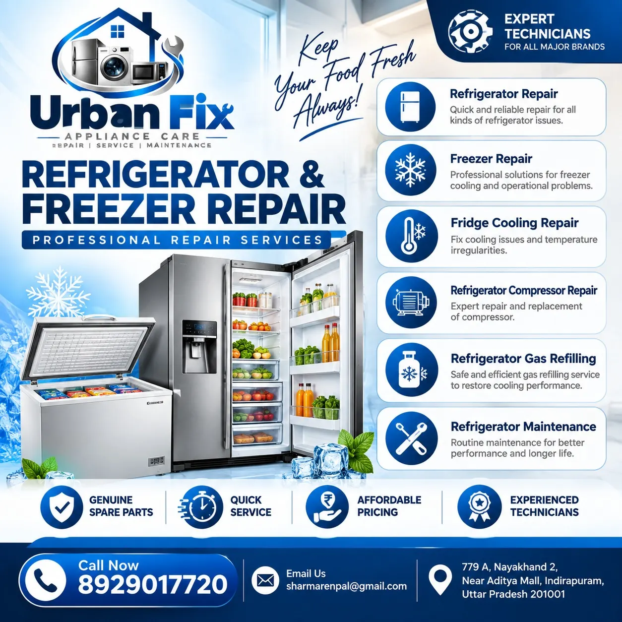 Refrigerator & Freezer Repair Services