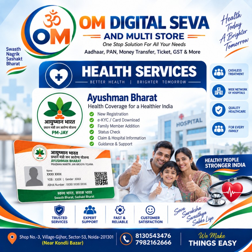 Health Services & Ayushman Bharat Portal Services