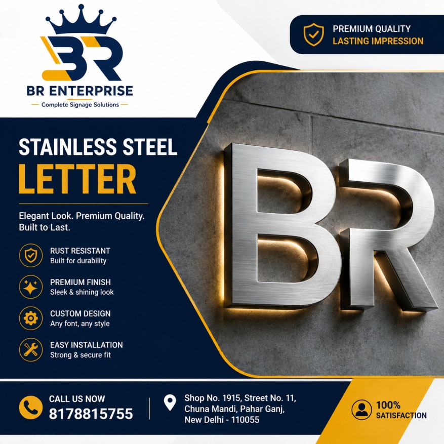 Stainless Steel Letter
