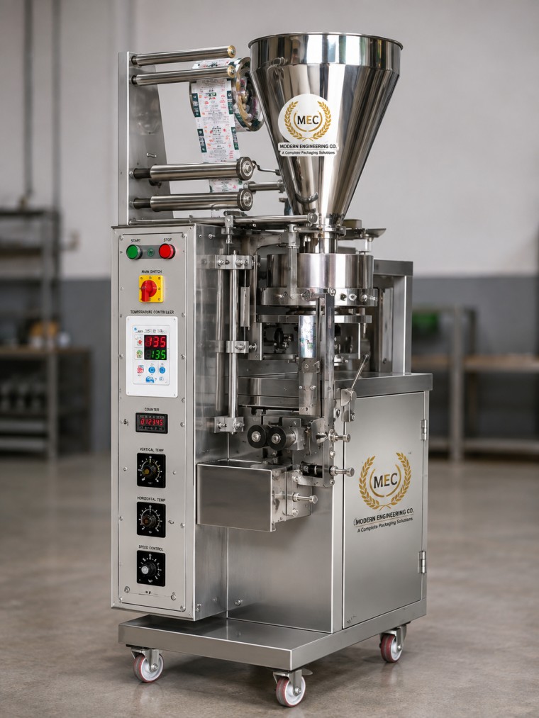 F F S Pouch Packing Machine Cup System
