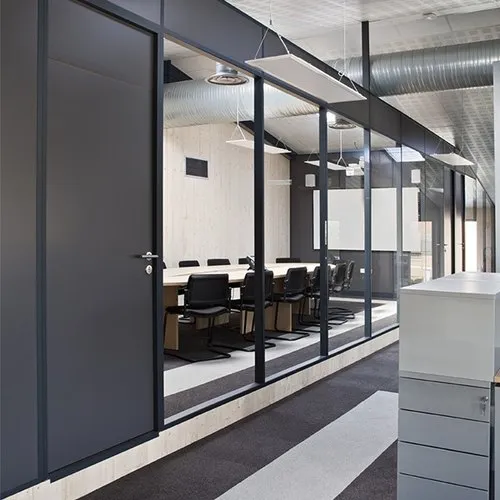 Frameless Glass Office Partition