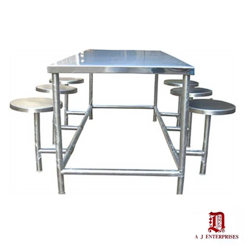 SS Round Leg Canteen Table