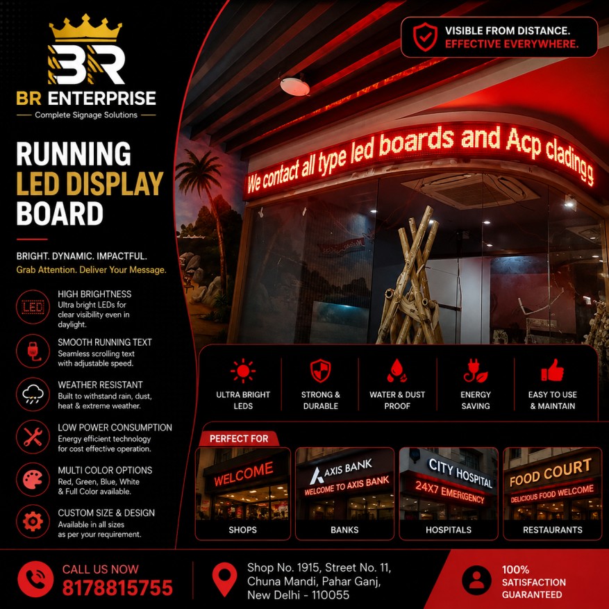Running Led Display Board