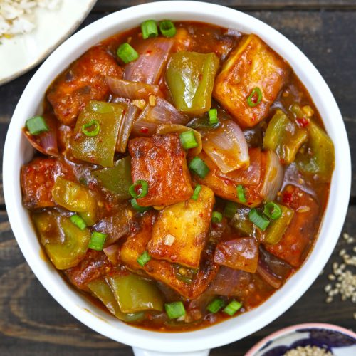 Mushroom Chilly Paneer Half