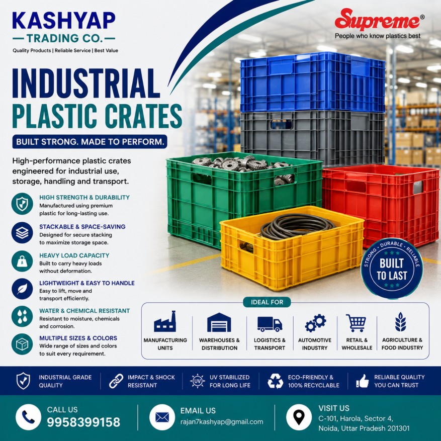 Industrial Plastic Crates