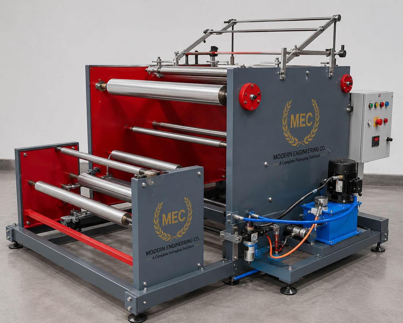 Doctoring Center Loading Rewinding Machine