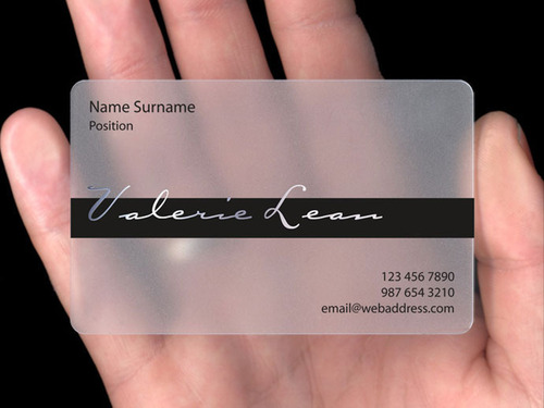Plastic Visiting Cards