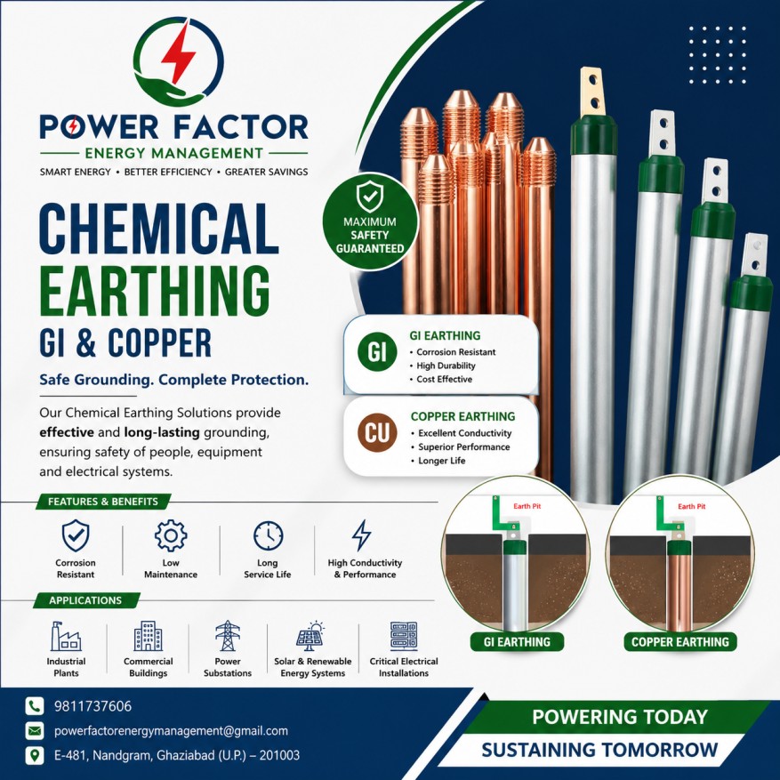 Chemical Earthing – GI & Copper