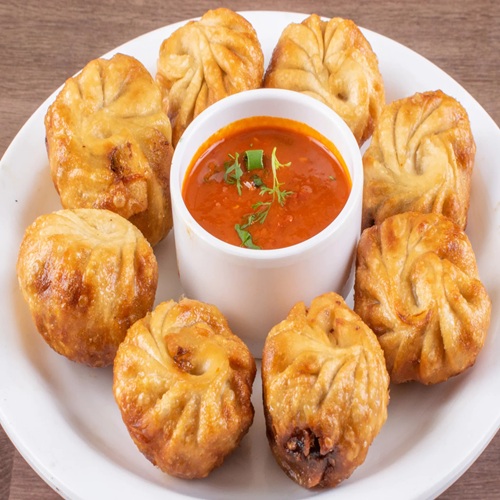 Veg Momos (Fry) - Full (10 Pcs) image 2