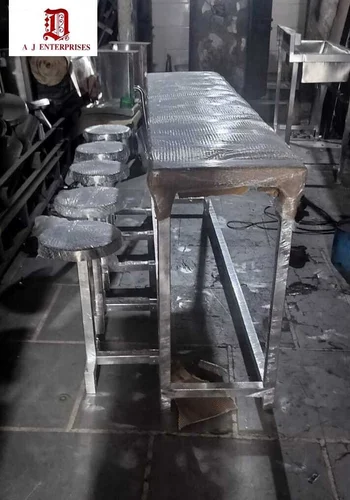 SS Single Side Stool Canteen Table image 2