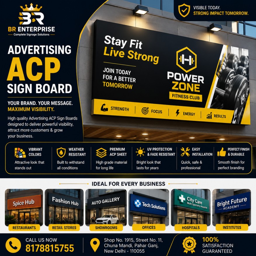 Advertising Acp Sign Board