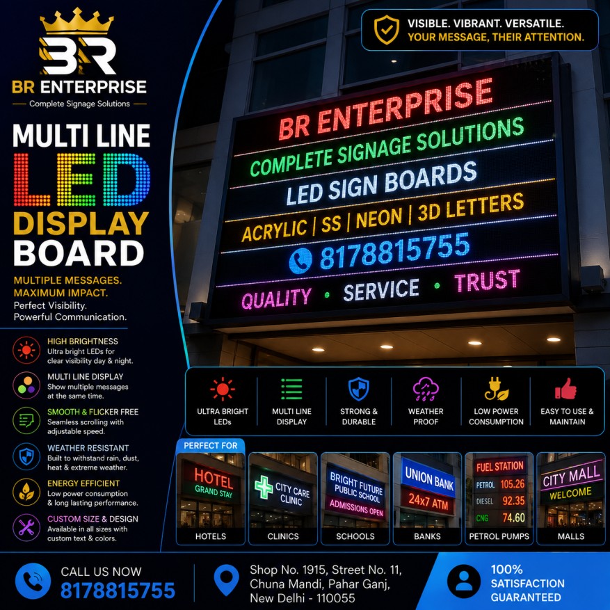 Multi Line Led Display Board