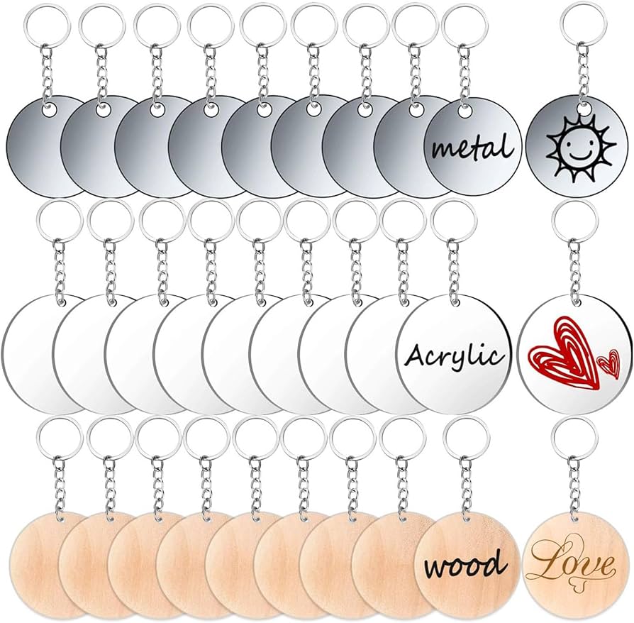 Keychains (Metal/Acrylic/Wooden)