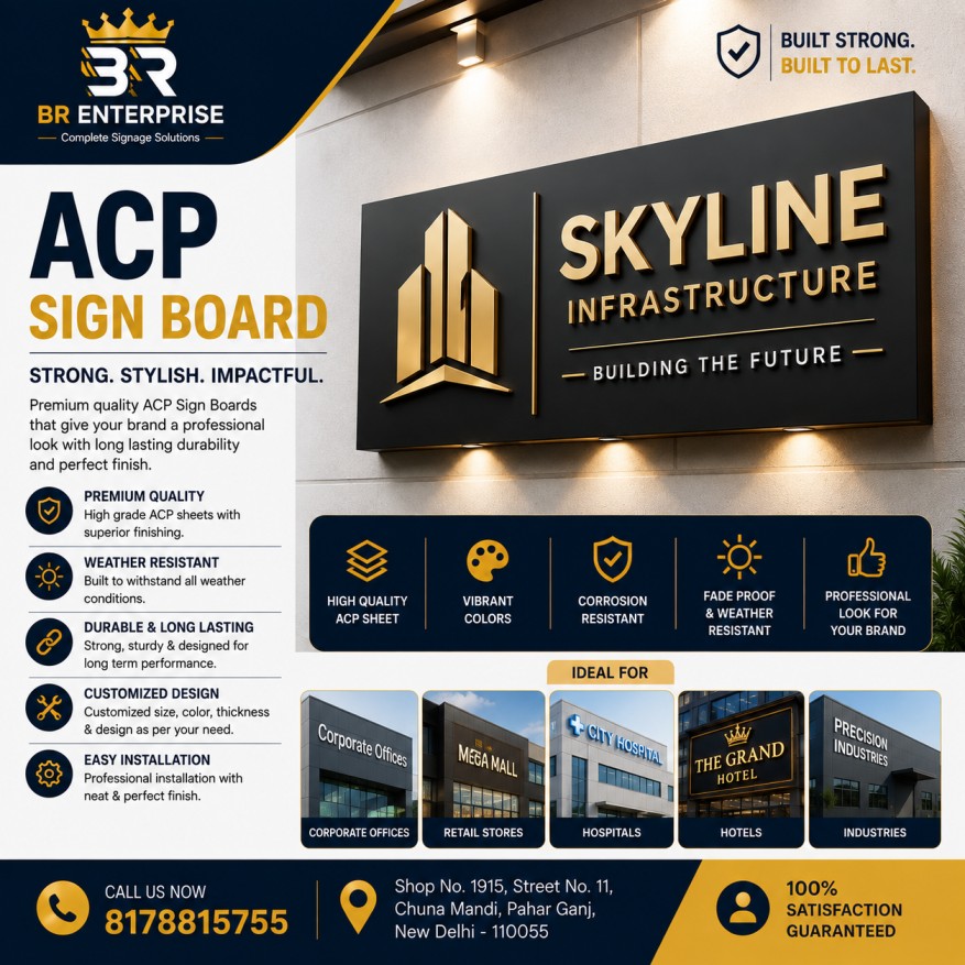 Led Acp Sign Board