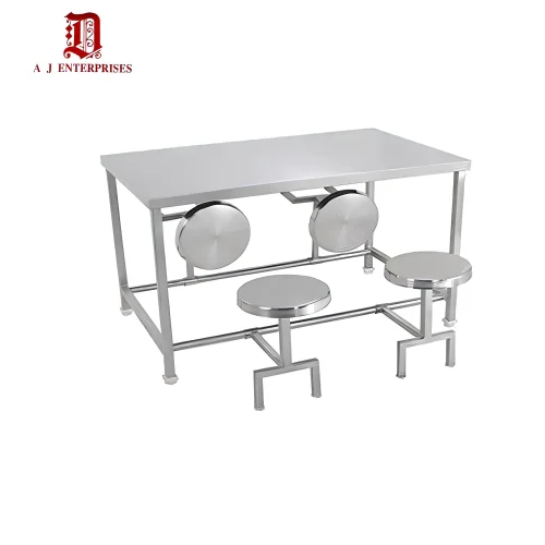 SS four seater Canteen Table