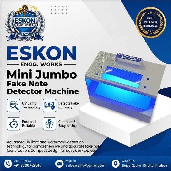 ESKON Mini Jumbo Fake Note Detector Machine