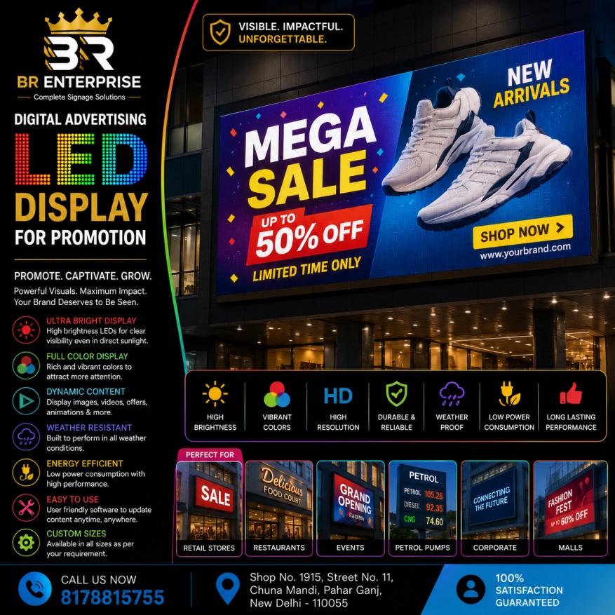 Digital Advertising Led Display For Promotion