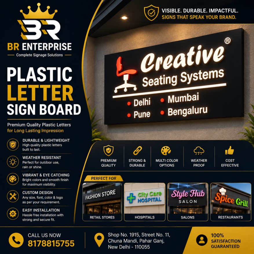 Plastic Letter Sign Board